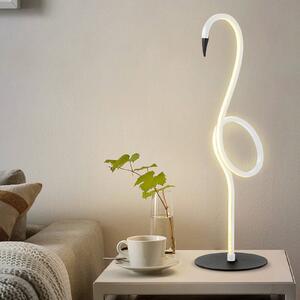 Stolní lampa LED Flamingo, bílá