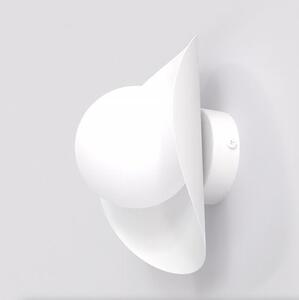 Nástěnné svítidlo FIERO M K1 – celobílé, sklo, 1× G9, šířka 16 cm
