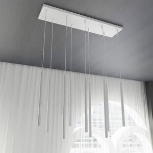 Závěsné svítidlo SELTER 9 – bílé, 9× G9, šířka 92 cm