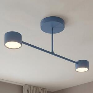 Stropní svítidlo HALO 2 – tlumeně modré, 2× GX53, šířka 60 cm