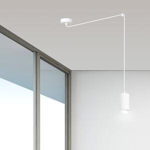 Závěsné svítidlo TRAKER 1 – bílé, 1× GU10, šířka 8 cm