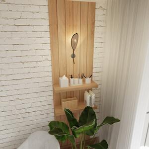 Nástěnné svítidlo LOTUS K1 – černé, hnědé textilní stínidlo, 1× E14, šířka 12 cm