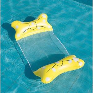 GGV Lehátko do bazénu mašle 130 x 70 x 15 cm, žlutá