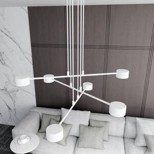 Závěsné svítidlo MODUS 6 – bílé, 6× GX53, šířka 70 cm