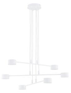 Závěsné svítidlo MODUS 6 – bílé, 6× GX53, šířka 70 cm