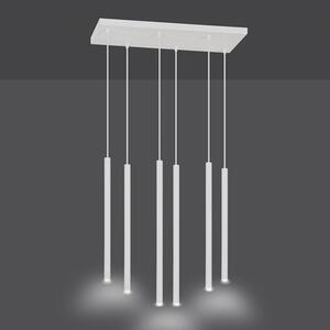 Závěsné svítidlo SELTER 6 – bílé, 6× G9, šířka 59 cm