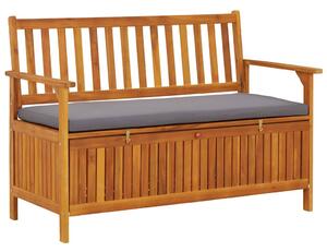 Zahradní úložná lavice 120 cm masivní akáciové dřevo 310276