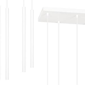 Závěsné svítidlo SELTER 6 – bílé, 6× G9, šířka 59 cm