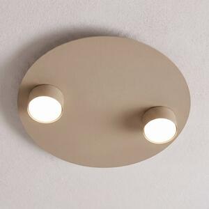 Stropní svítidlo BOLX 2 – moka, 2× GX53, šířka 40 cm