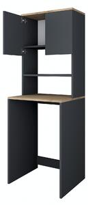 Kalune Design Koupelnová skříňka nad pračku KD101 ořech/antracit