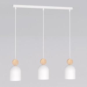 Závěsné svítidlo MESI 3 – bílé, 3× GU10, šířka 66 cm