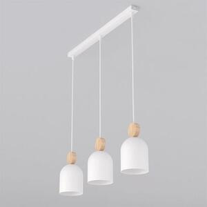 Závěsné svítidlo MESI 3 – bílé, 3× GU10, šířka 66 cm