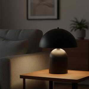 Stolní lampa KAVA LN1 – černá, 1× E27, šířka 30 cm