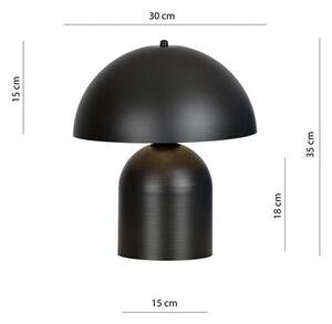 Stolní lampa KAVA LN1 – černá, 1× E27, šířka 30 cm