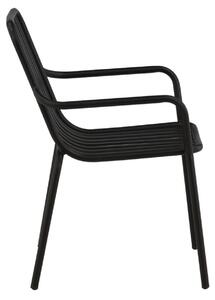 Jídelní židle Peking, 2ks, černá, 64*57*85