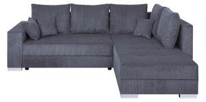 ROHOVÁ SEDAČKA, textil, kompozitní dřevo, tmavě šedá P & B - Sedací soupravy, Online Only