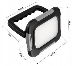 BERGE LED reflektor aku - přenositelný - 10W - 700lm