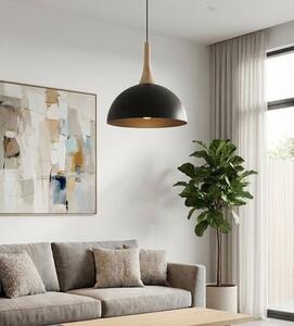 Závěsné svítidlo NAUTICA 1S – černé, 1× GX53, šířka 30 cm