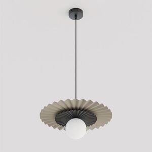 Závěsné svítidlo UMBRA 1 – moka / černé, bílé sklo, 1× G9, šířka 35 cm