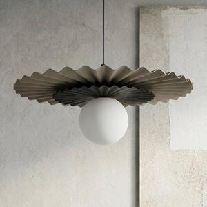 Závěsné svítidlo UMBRA 1 – moka / černé, bílé sklo, 1× G9, šířka 35 cm