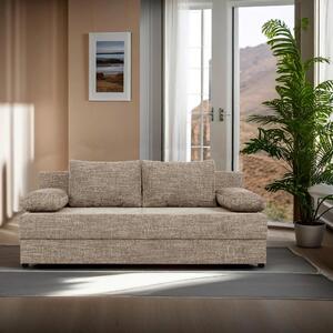 ROZKLÁDACÍ POHOVKA, textil, kompozitní dřevo, cappuccino P & B - Rozkládací pohovky, Online Only