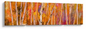 Obraz - Podzimní les (170x50 cm)