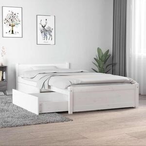 Rám postele se zásuvkami bílý 90 x 190 cm Single 3103479