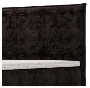 Postel s matrací a topperem SIDO černá, 160x200 cm