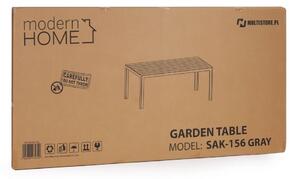 ModernHOME Zahradní stůl Polywood pro 6 osob, šedý