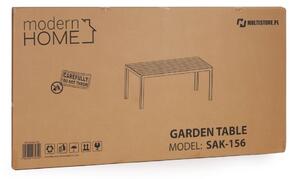 ModernHOME Zahradní stůl Polywood pro 6 osob, hnědý