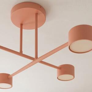 Stropní svítidlo HALO 4 – korálové, 4× GX53, šířka 60 cm