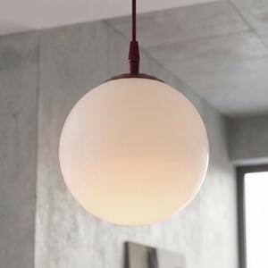 Závěsné svítidlo COSMO 1 – vínové, opálové sklo, 1× E14, šířka 12 cm