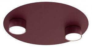 Stropní svítidlo BOLX 2 – vínové, 2× GX53, šířka 40 cm