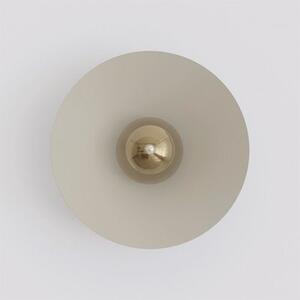 Nástěnné svítidlo MONO K1M – moka, jantarové sklo, 1× E14, šířka 40 cm