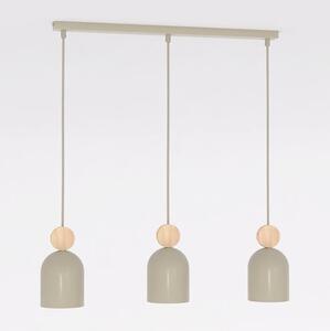 Závěsné svítidlo MESI 3 – moka, 3× GU10, šířka 66 cm