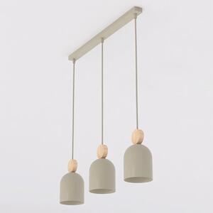 Závěsné svítidlo MESI 3 – moka, 3× GU10, šířka 66 cm