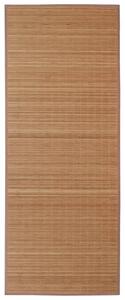 Obdélníková hnědá bambusová rohož / koberec 120 x 180 cm