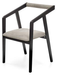 Jídelní židle OZEL černá/šedá