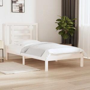Postel bez matrace bílá 90 x 190 cm masivní borovice 3104314