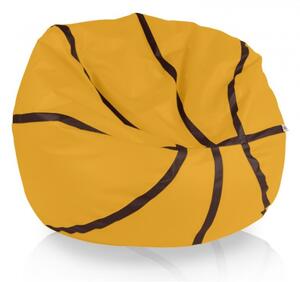 Sedací vak Basketbal žlutý