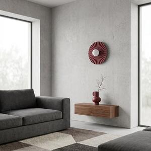 Nástěnné svítidlo UMBRA K1 L – vínové, bílé sklo, 1× G9, šířka 35 cm