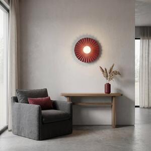 Nástěnné svítidlo UMBRA K1 L – vínové, bílé sklo, 1× G9, šířka 35 cm