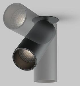 Maytoni Moderní zápustné stropní LED svítidlo FOCUS, 12W, v. 12,5 cm Barva: Černá, Chromatičnost: 4000K