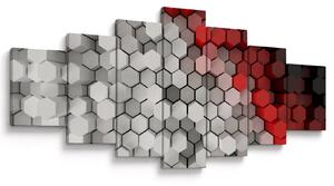 Obraz - 3D hexagony (210x100 cm)