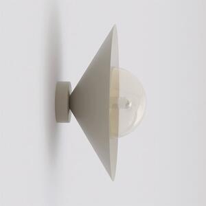 Nástěnné svítidlo MONO K1S – moka, jantarové sklo, 1× E14, šířka 30 cm