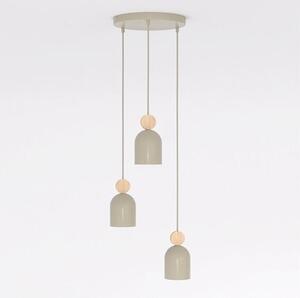 Závěsné svítidlo MESI 3 PREM – moka, 3× GU10, šířka 34 cm