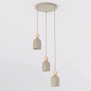 Závěsné svítidlo MESI 3 PREM – moka, 3× GU10, šířka 34 cm