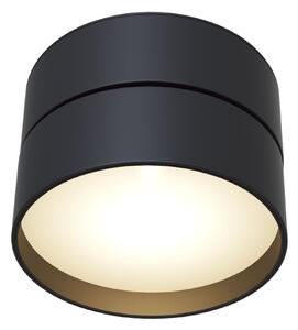Maytoni Moderní stropní LED svítidlo ONDA, 18W, ⌀ 12 cm Barva: Černá, Chromatičnost: 3000K