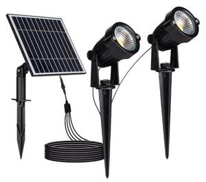 V-Tac SADA 2x LED Venkovní solární lampa 2xLED/1,2W/3,7V IP65 3000K VT1266