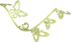 Stuha girlandová GREEN BUTTERFLY pastelově zelená 40mm x 1m (15,-Kč/m)